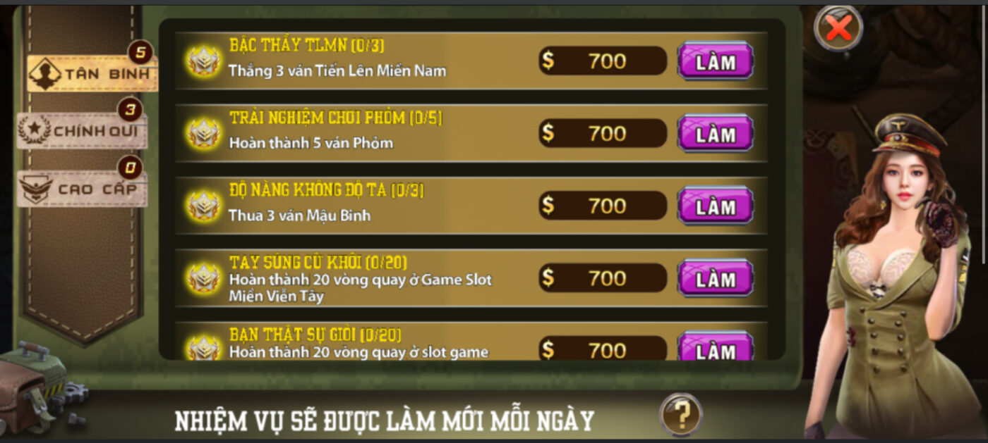 Nhận thưởng dễ dàng