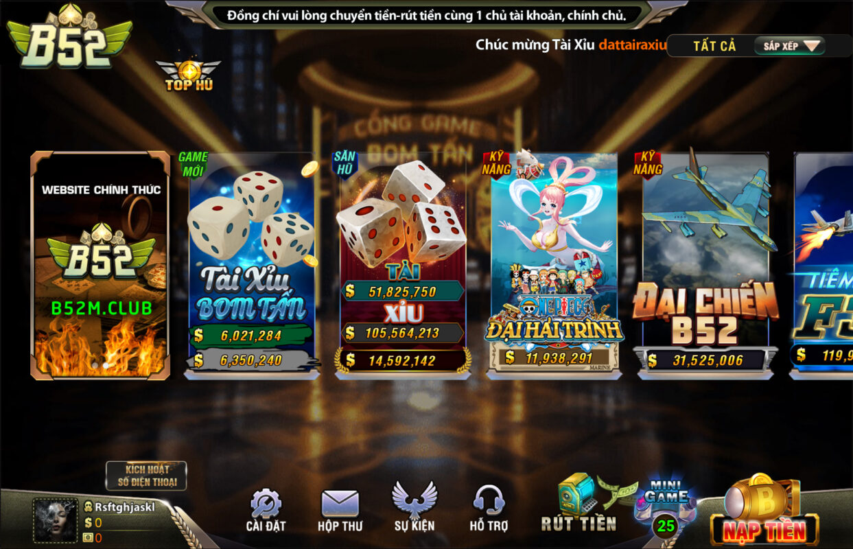 Trải nghiệm Game Bắn Cá tại B52 play